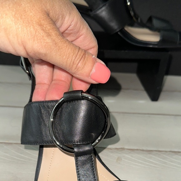 Alfani Black Sandals with Wide Strap‎ and Flat Sole - Picture 4 of 7